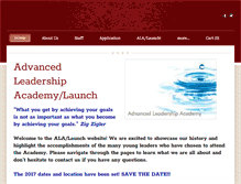 Tablet Screenshot of advancedleadershipacademylaunch.com